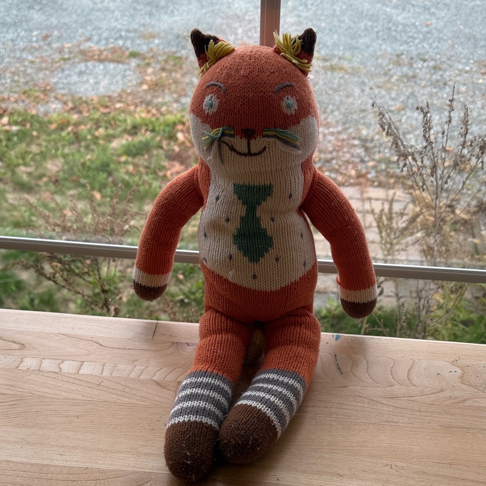 Blabla Socks the Fox Plush Toy with Tie